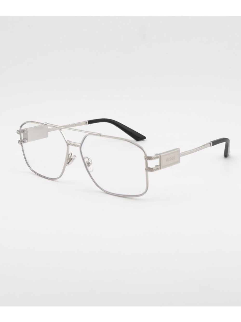 Versace VE1302 1000 Eyeglasses Silver 57mm Aviator Frame